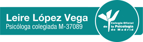 Leire López Vega, psicóloga colegiada M-37089. Colegio Oficial de la Psicología de Madrid
